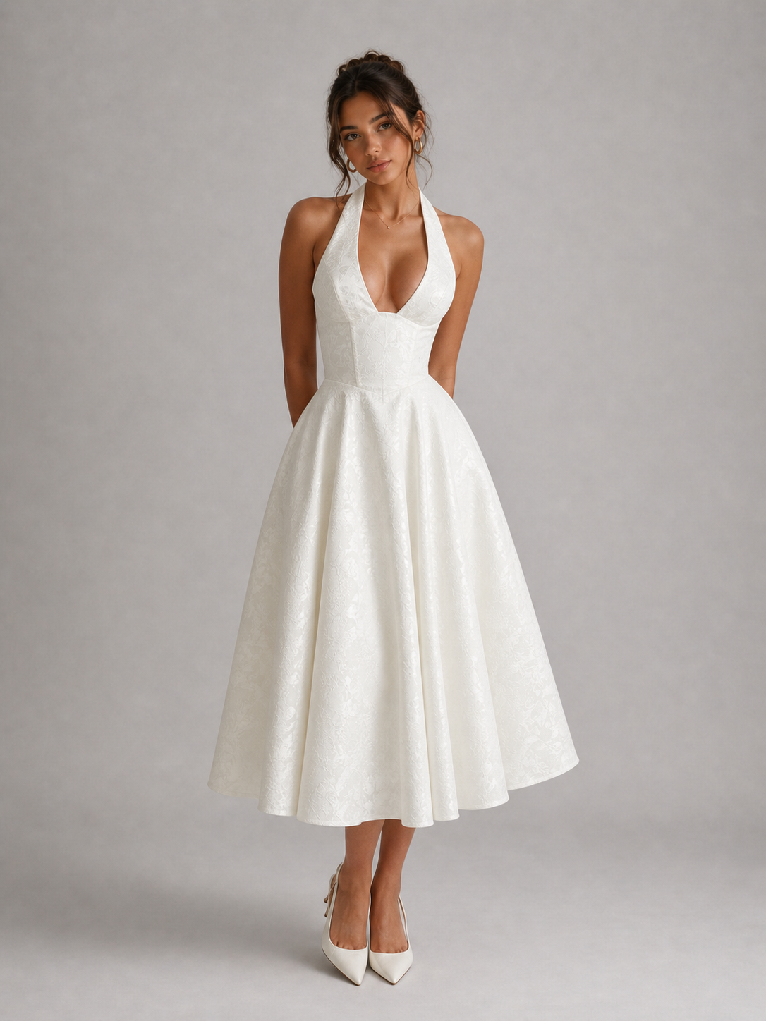 CATALINA - ROBE MIDI ROMANTIQUE AU CHARME DE RÊVE