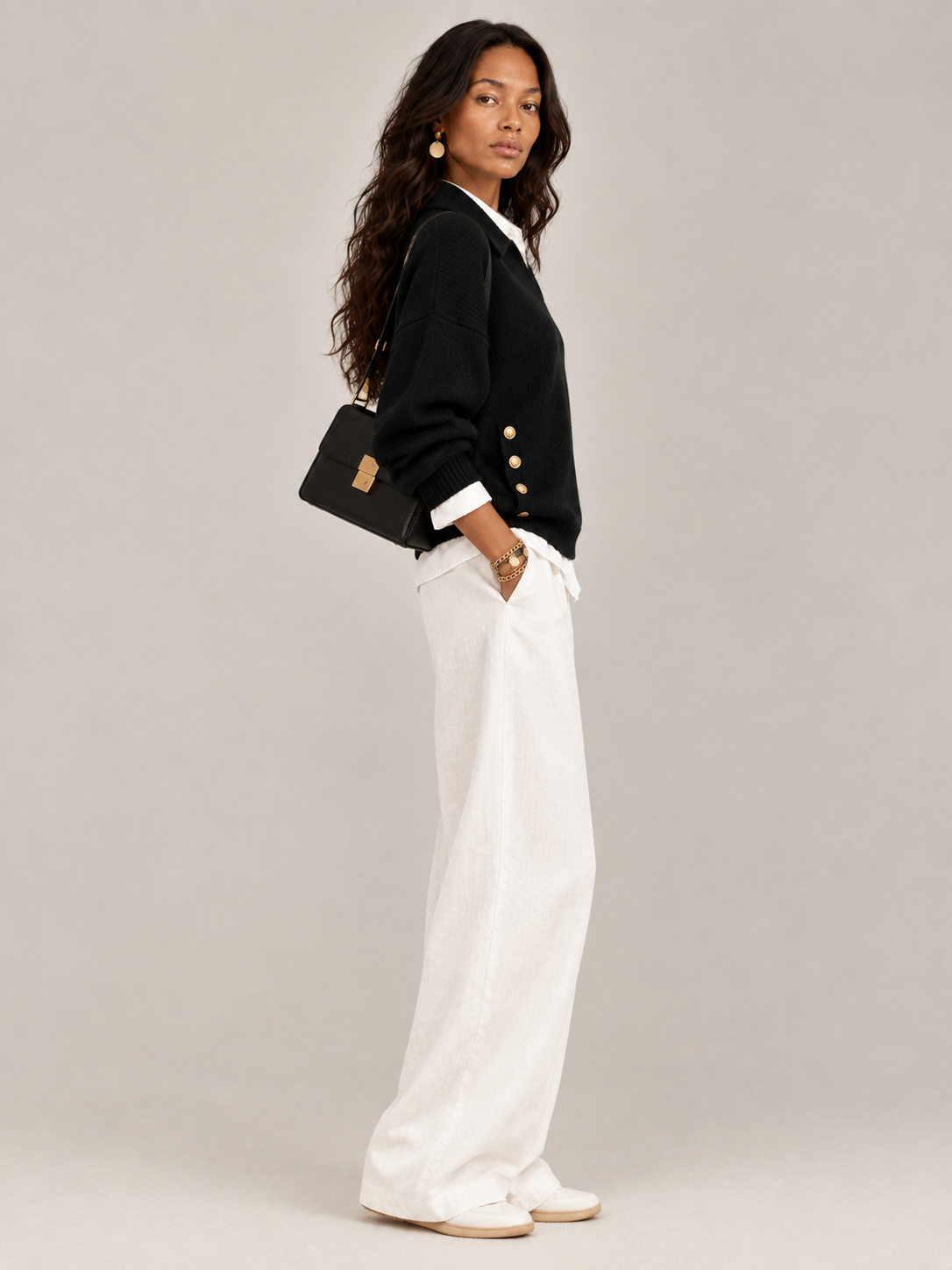 Valentine™ | Pull avec col polo et boutons