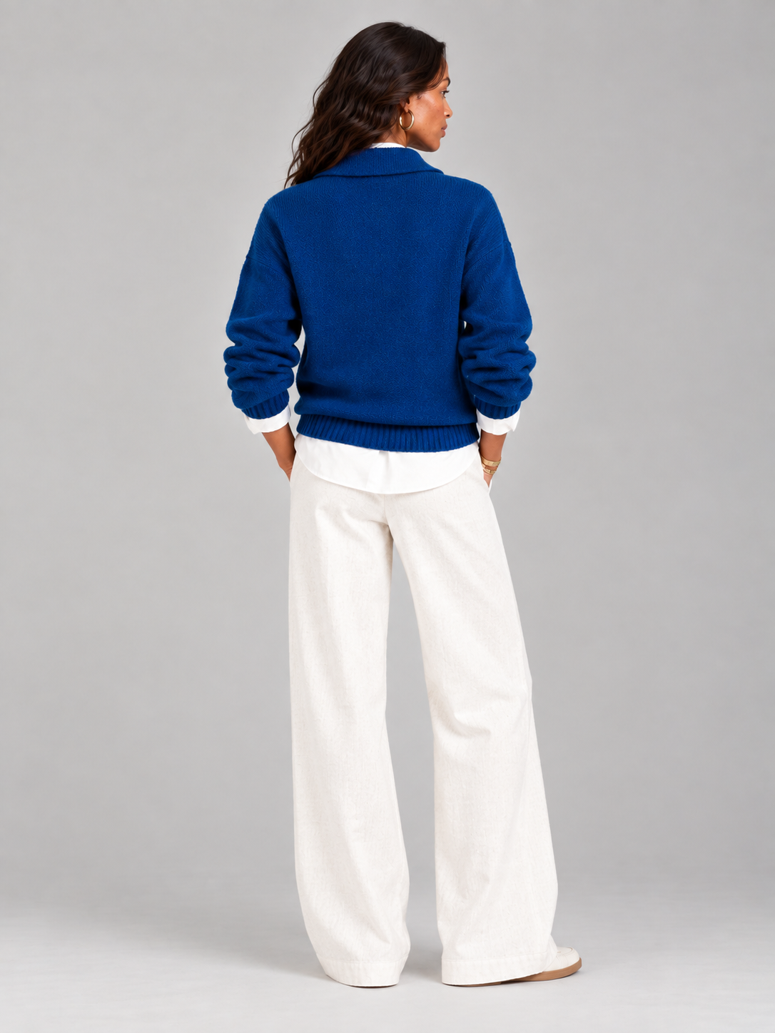 Valentine™ | Pull avec col polo et boutons
