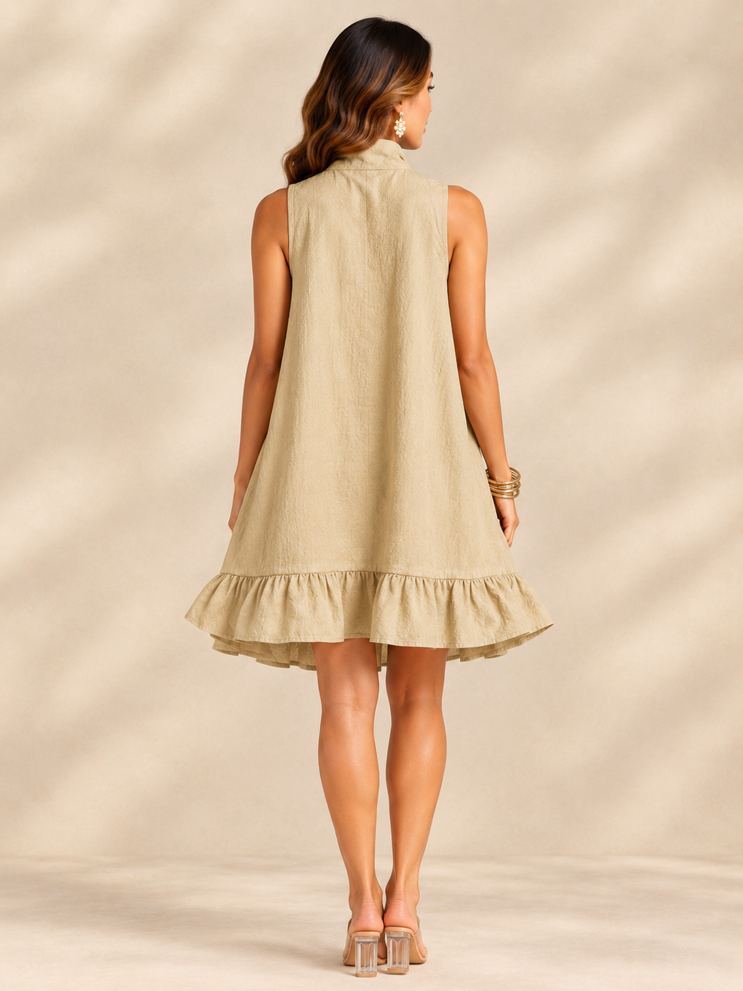 Lina | Robe fluide d’été avec zip élégant