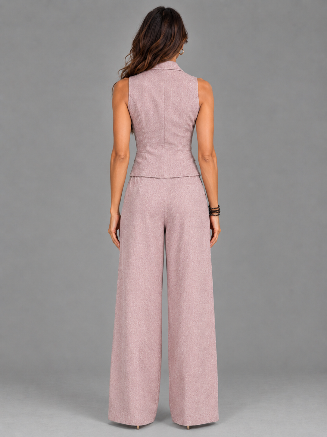 Amélie | Ensemble élégant avec gilet et pantalon large
