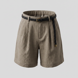 Karine – Short taille haute en lin