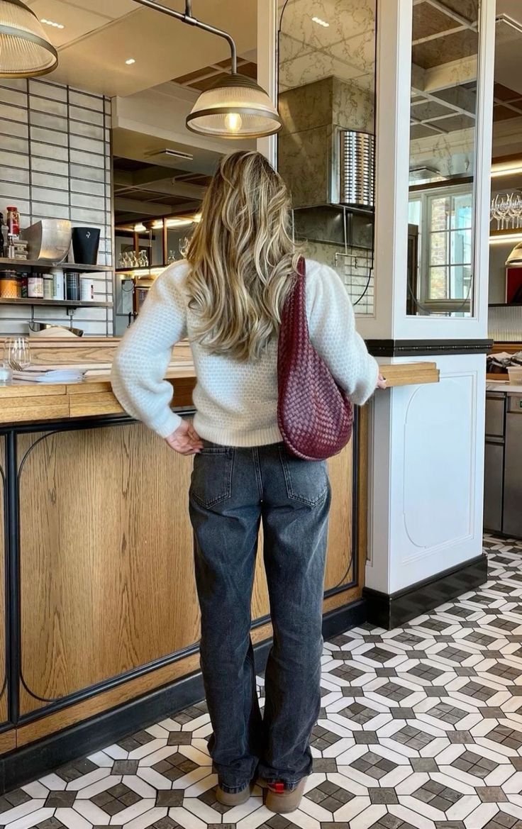 ALYA – SAC CABAS TRESSÉ BORDEAUX