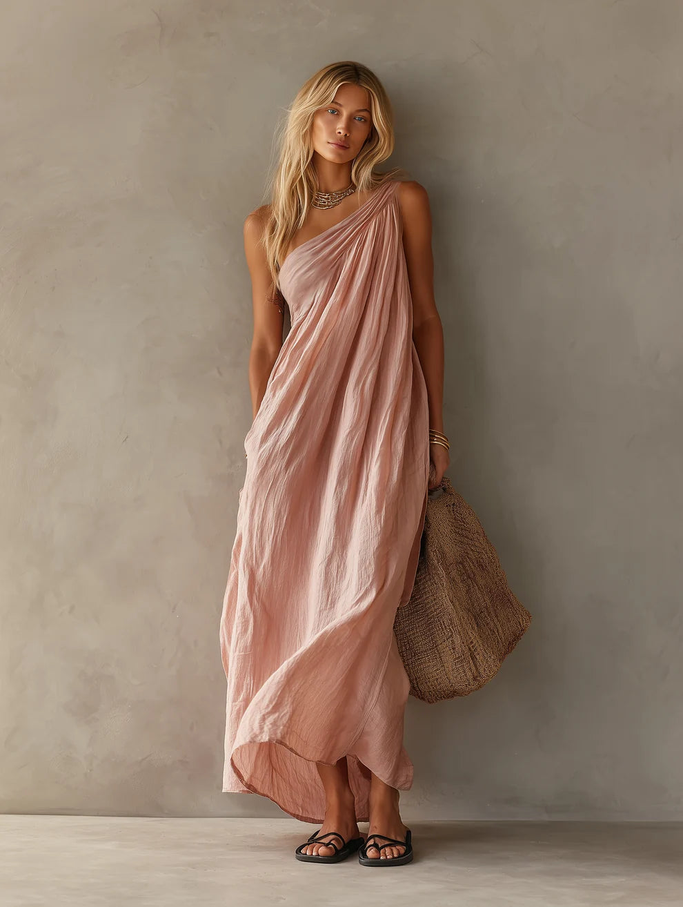 Geneviève | Robe Longue Drapée