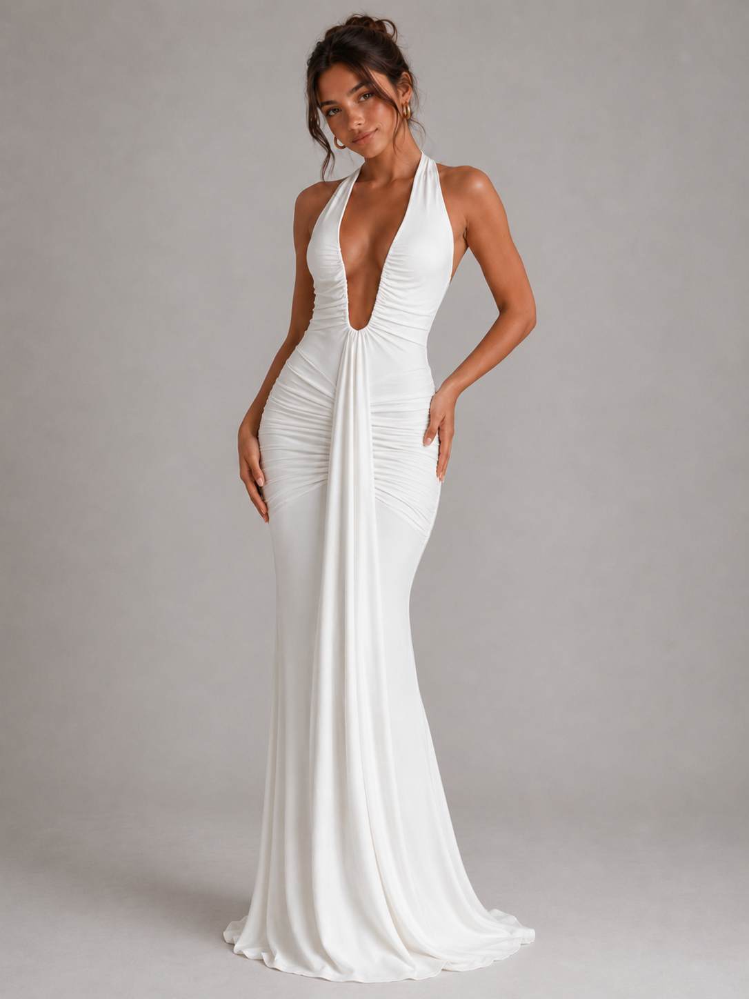 ÉLISE - ROBE LONGUE SIRÈNE DOS NU