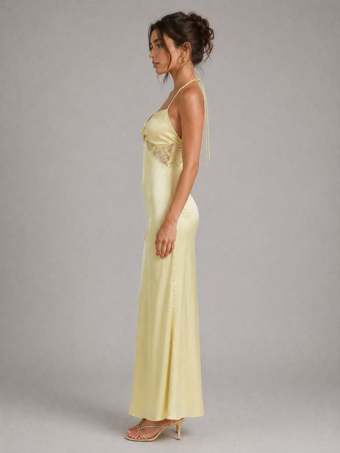 SORELLA – ROBE LONGUE SÉDUISANTE AVEC DENTELLE ET FINES BRETELLES