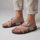 Margot – Sandales tressées à semelle liège