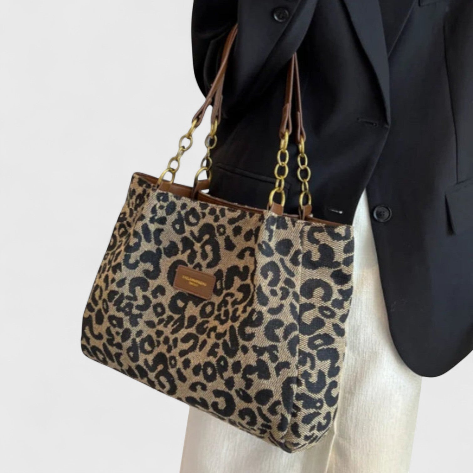 ALIZÉE – SAC SHOPPING MOTIF LÉOPARD