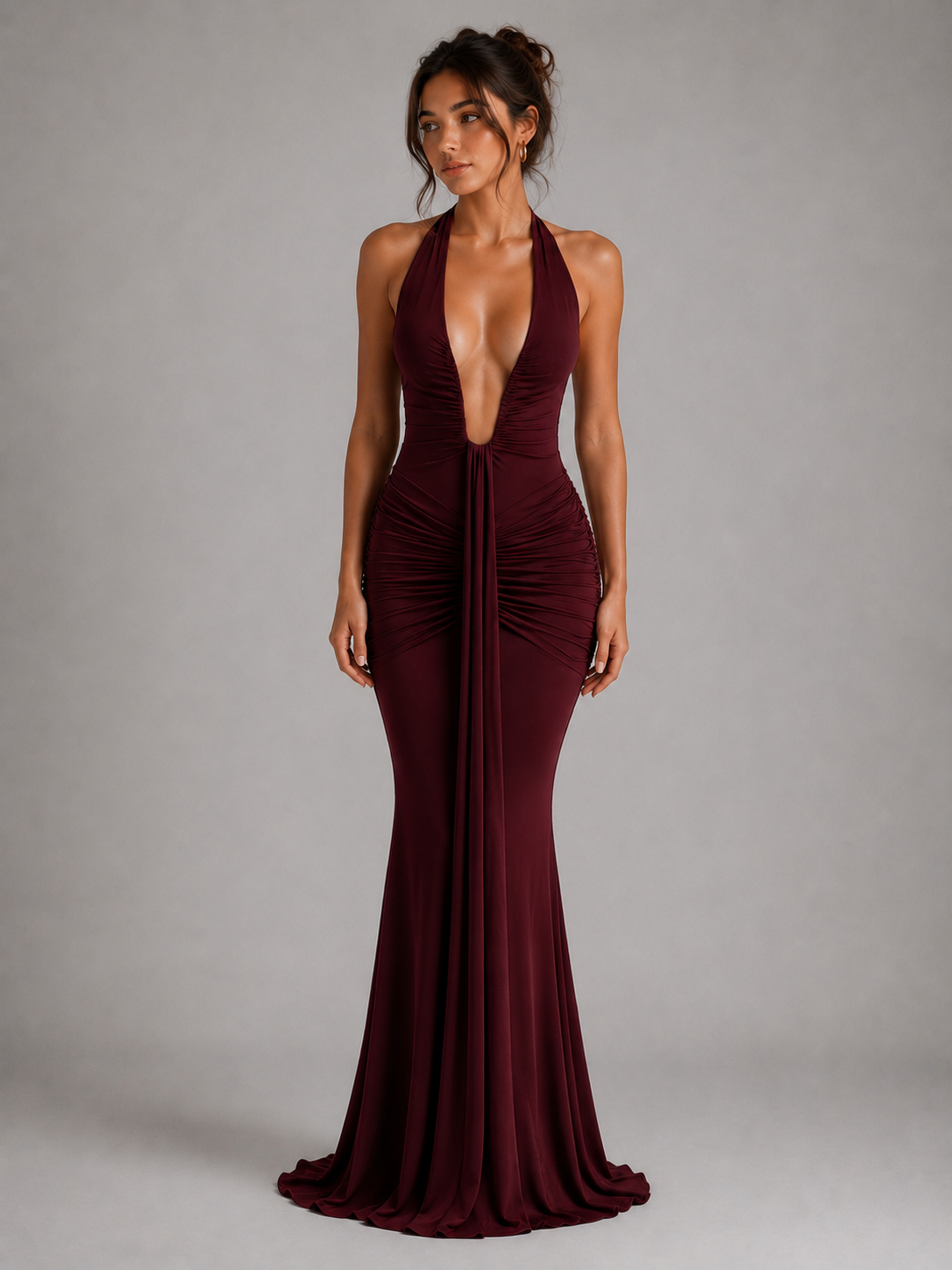 ÉLISE - ROBE LONGUE SIRÈNE DOS NU
