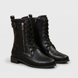 Agnès – Bottines à lacets en cuir