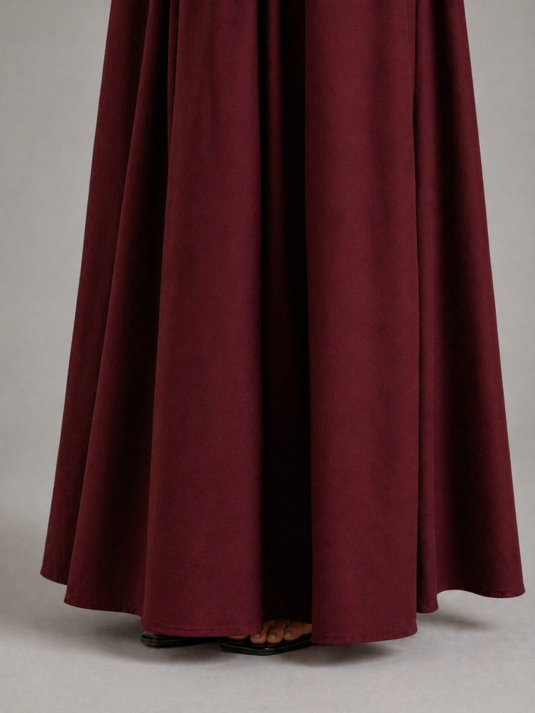 VELUNE – ROBE LONGUE BUSTIER À FRONCES DÉLICATES