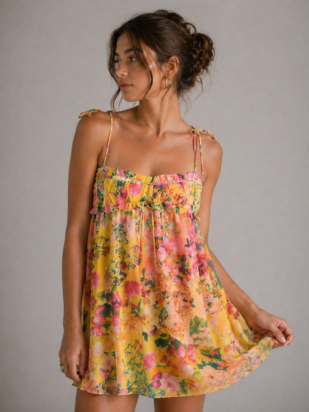 LUXEA – ROBE COURTE FLEURIE D’ÉTÉ