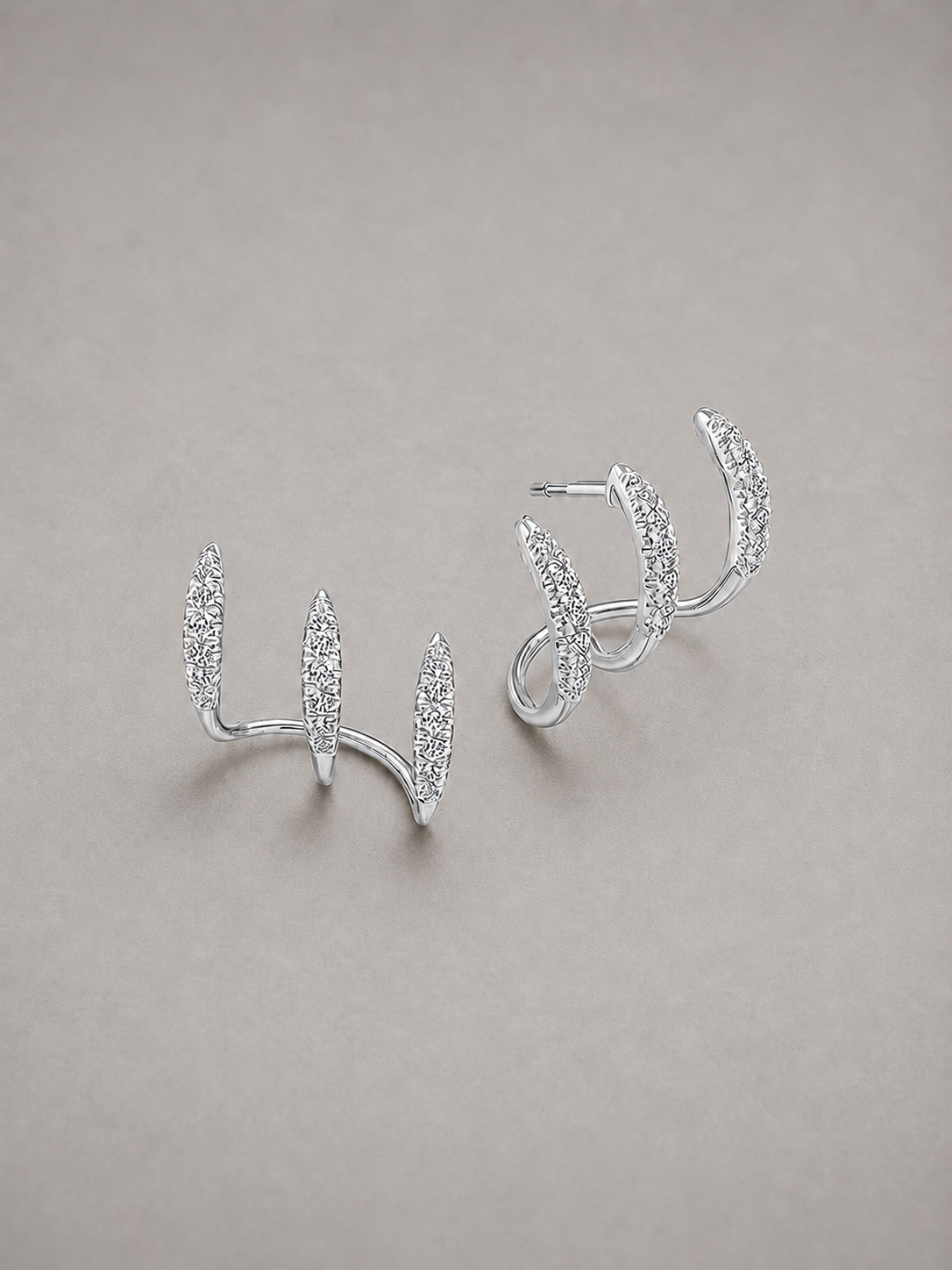 AURÉLIE – BOUCLES D’OREILLES ARC À ZIRCONS