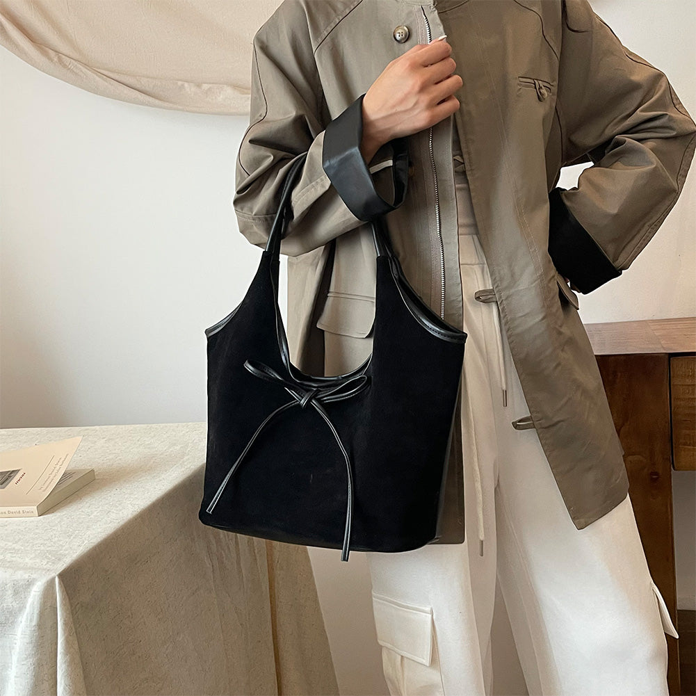 HÉLÈNE – SAC ÉLÉGANT AVEC NŒUD ET TEXTURES VEGAN