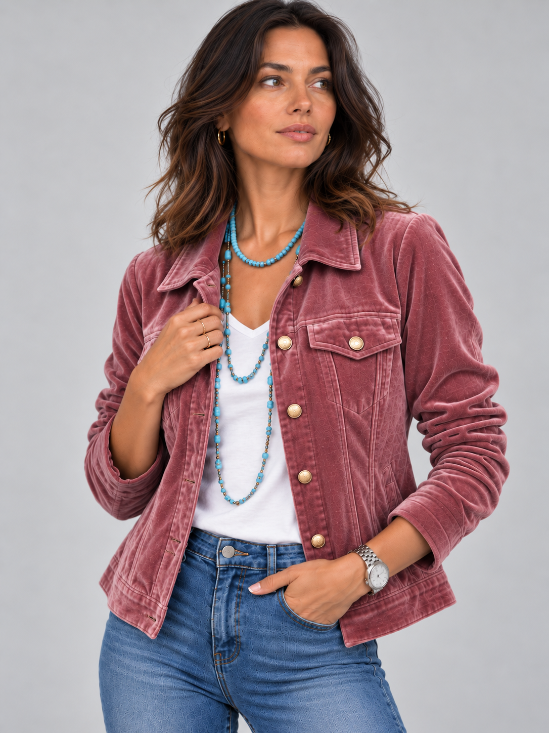 Juliette™ | Veste Élégante Effet Velours