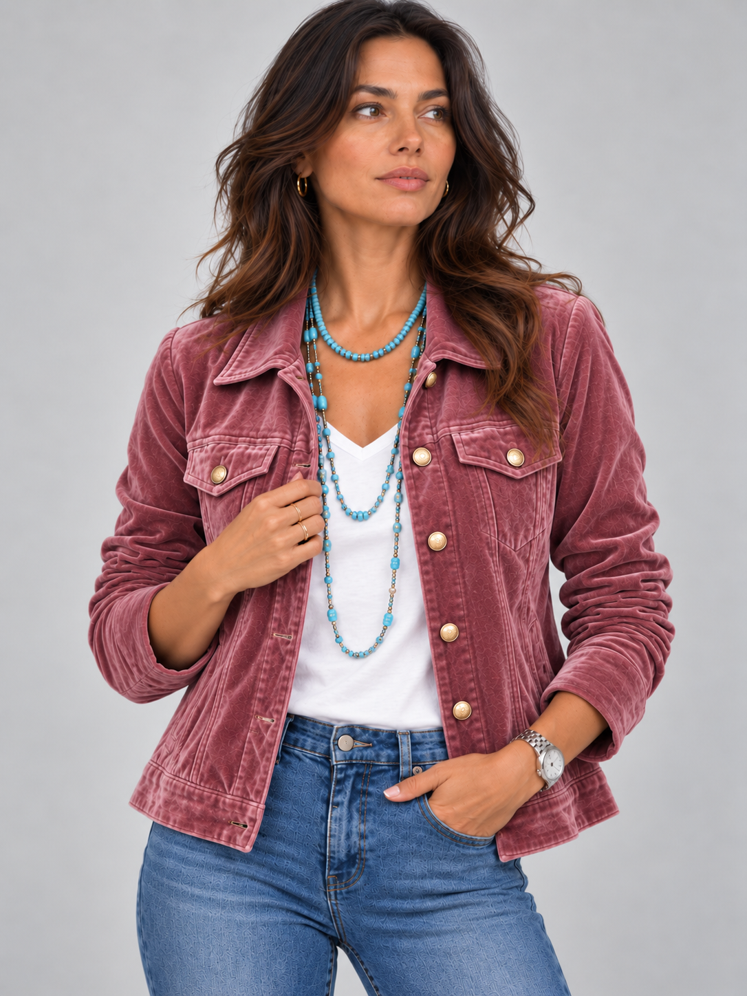 Juliette™ | Veste Élégante Effet Velours