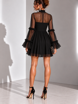 Juliette™ | Robe courte élégante à fleurs en relief