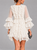 Élodie – Robe courte élégante à volants