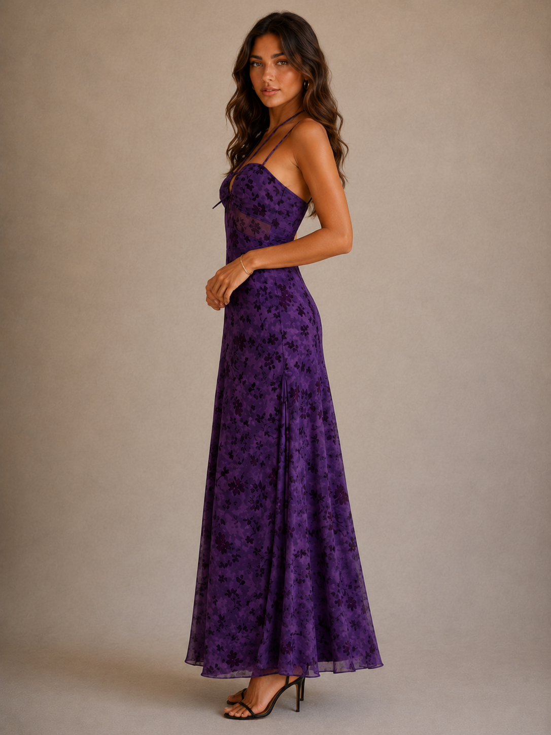 ROBE MAXI VIOLETTE