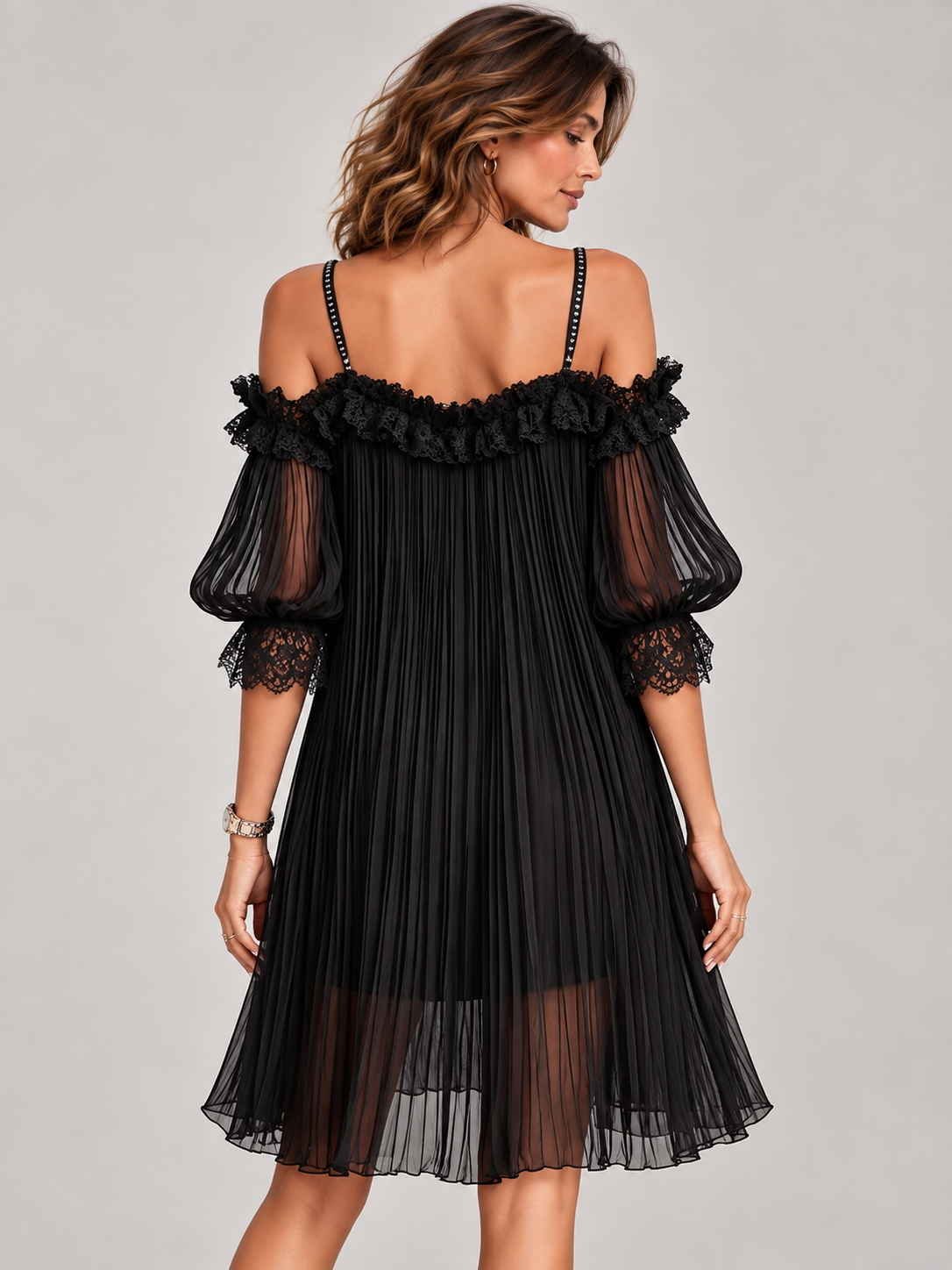 Clémence™ | Robe Courte Élégante en Dentelle