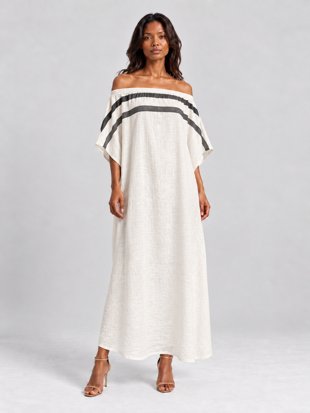 Sofia | Robe longue fluide à épaules dénudées