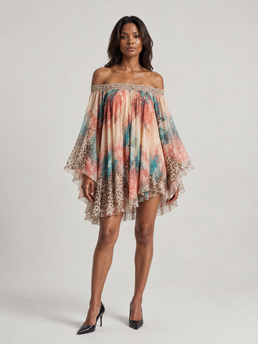 Aurélie | Robe fluide imprimée bohème