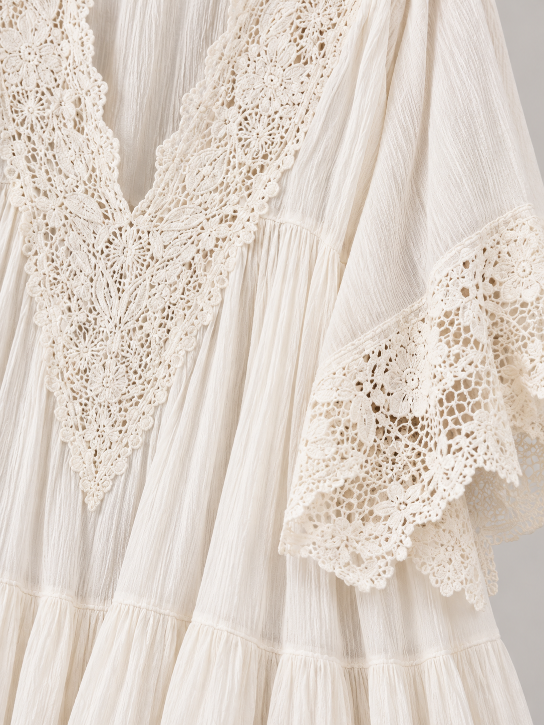 Éliane™ | Robe Chiffon Ivoire