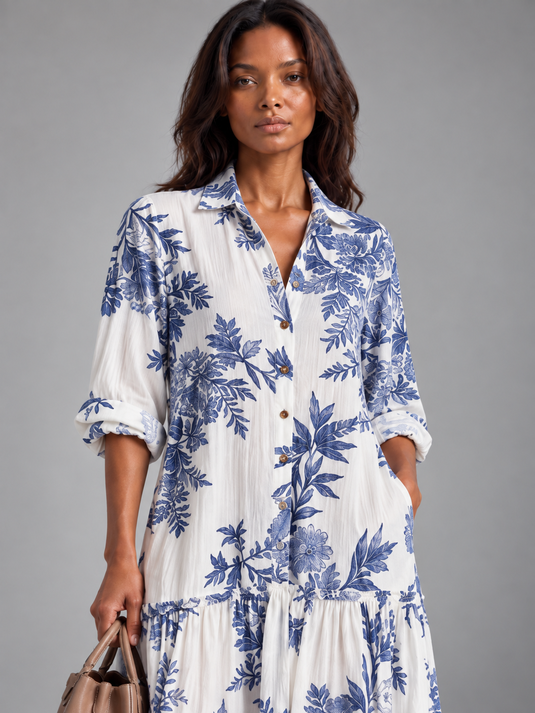 Margaux™ | Robe longue fleurie élégante