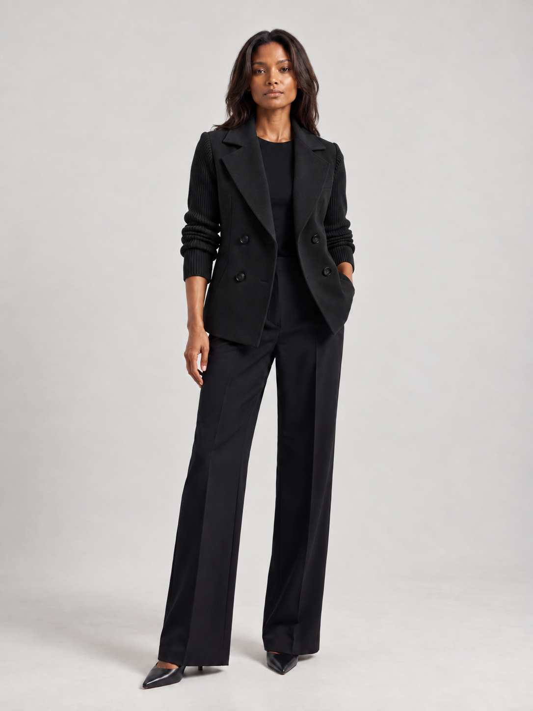 Clémence™ | Blazer élégant à manches en maille
