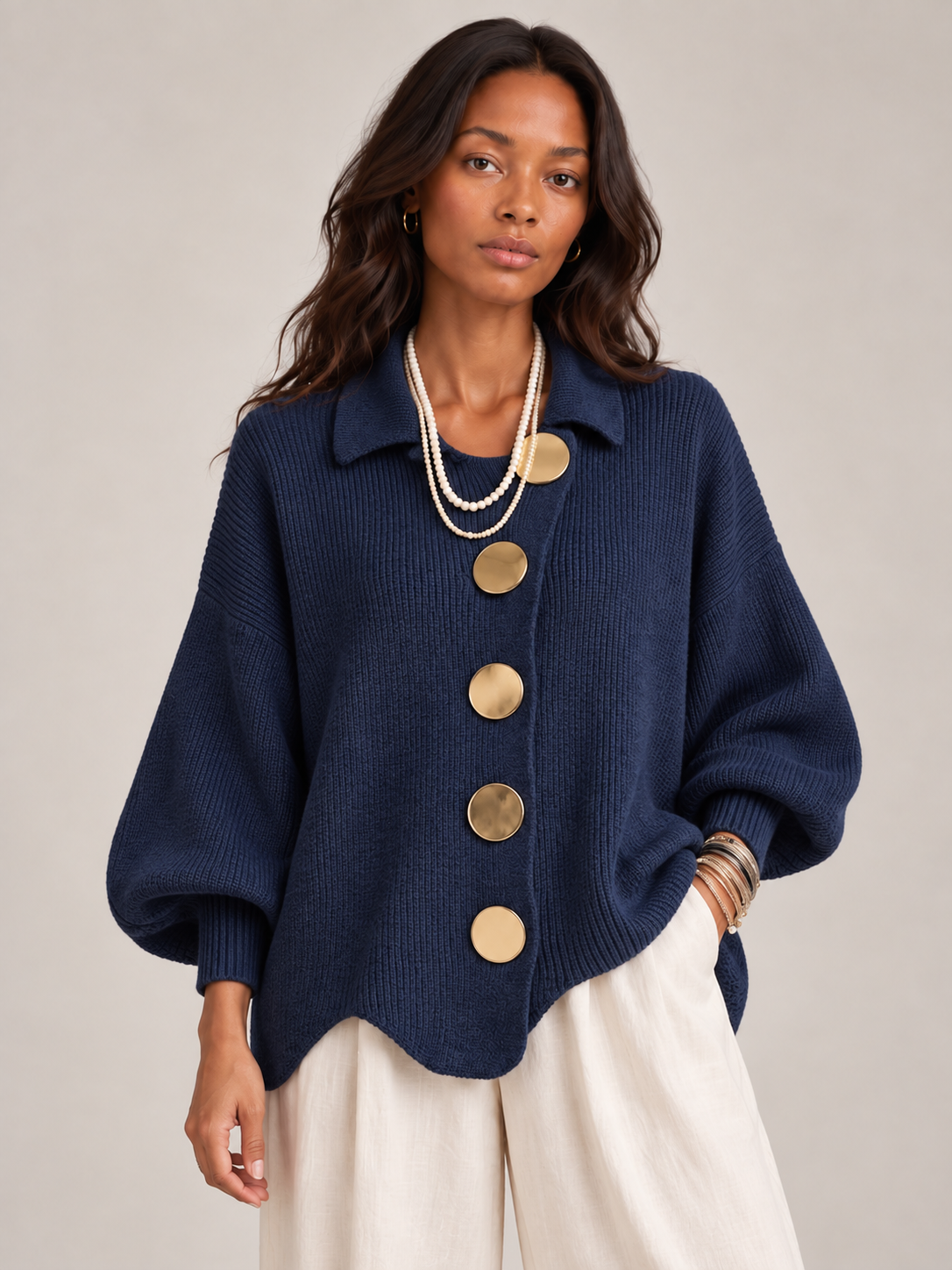 Clémence™ | Cardigan oversize élégant