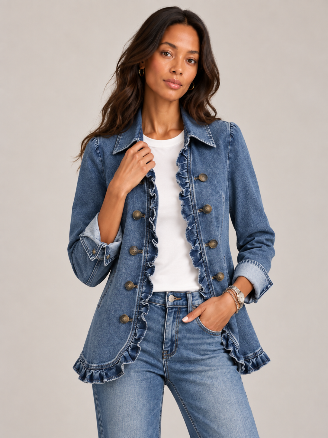 Rosalie™ | Veste à volants élégante