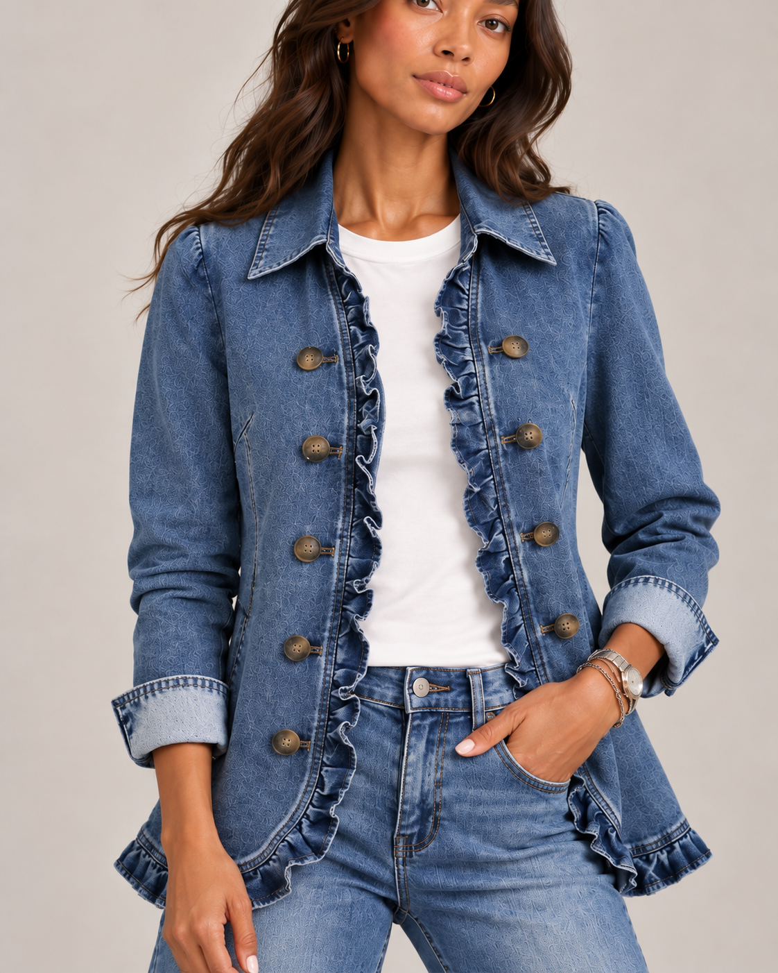 Rosalie™ | Veste à volants élégante