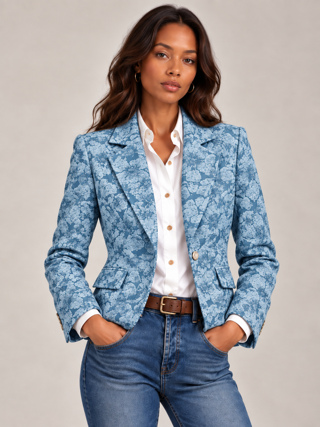 Océane™ | Blazer imprimé élégant
