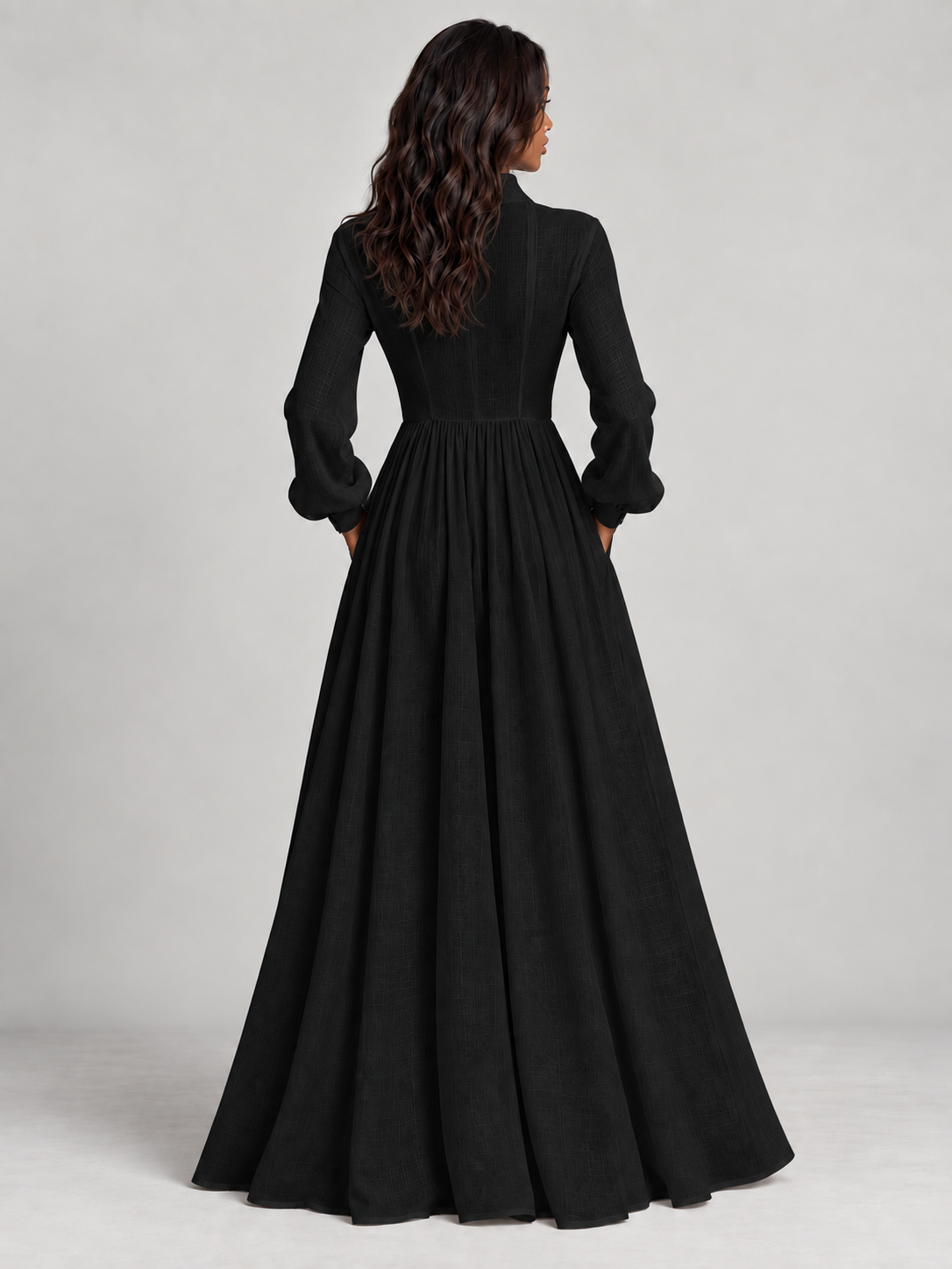 Amélie™ | Robe longue fluide en mélange de lin