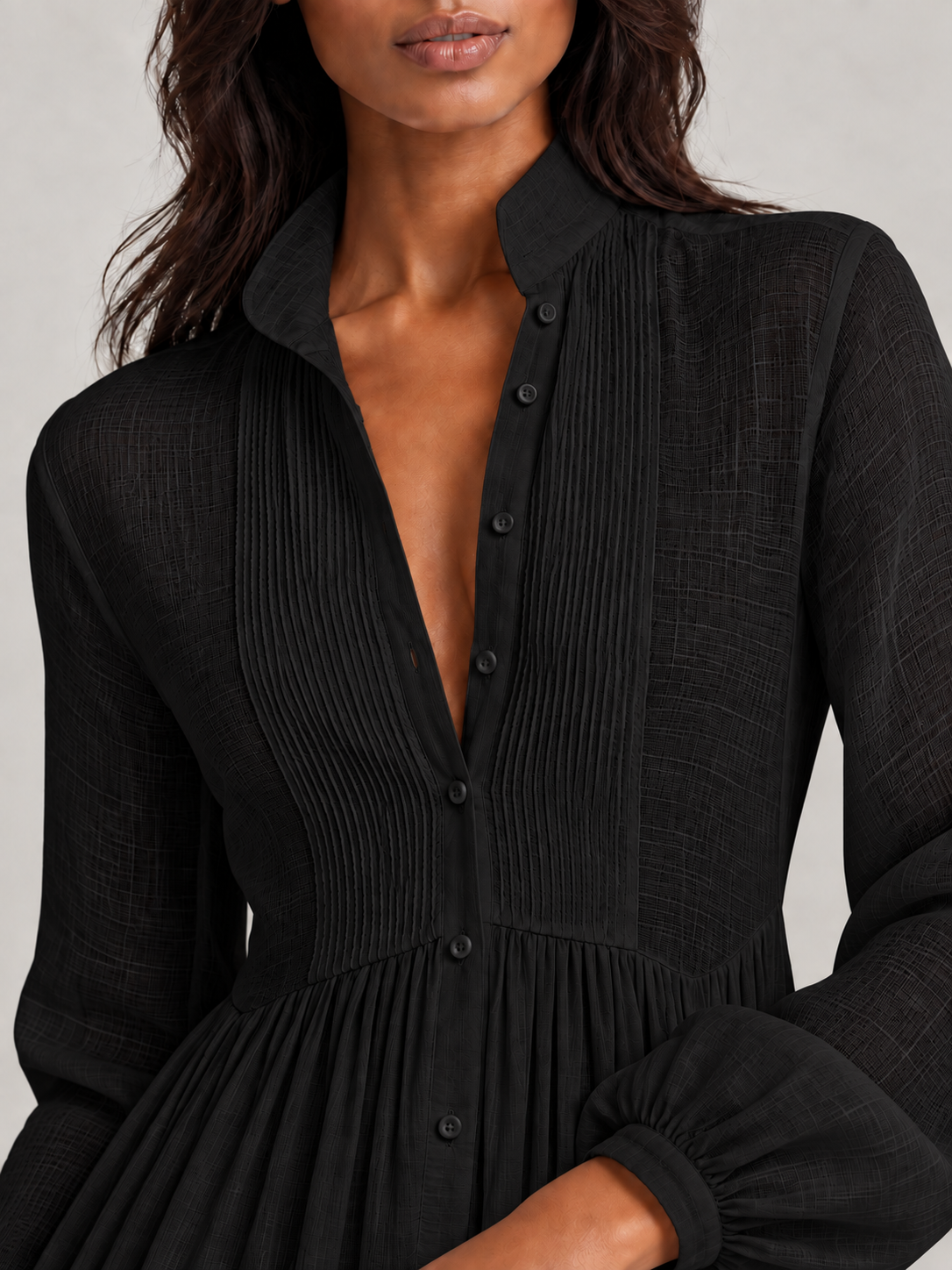 Amélie™ | Robe longue fluide en mélange de lin