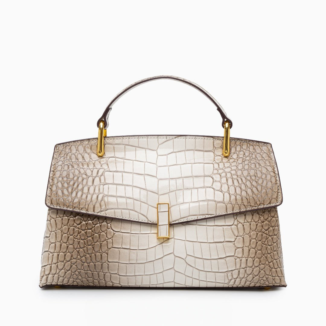 ÉLO – SAC STRUCTURÉ EFFET CROCO AVEC BANDOULIÈRE