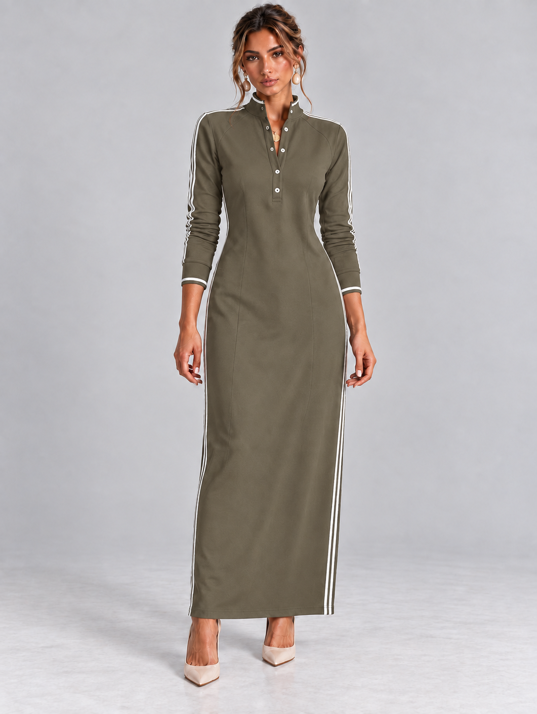 Élégance Sport-Chic | Robe Longue Moderne