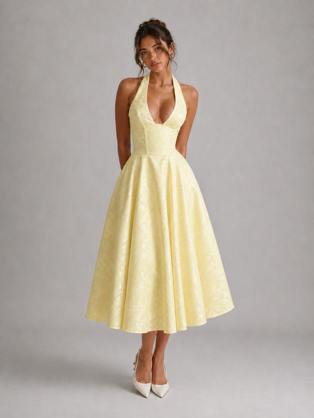 CATALINA - ROBE MIDI ROMANTIQUE AU CHARME DE RÊVE