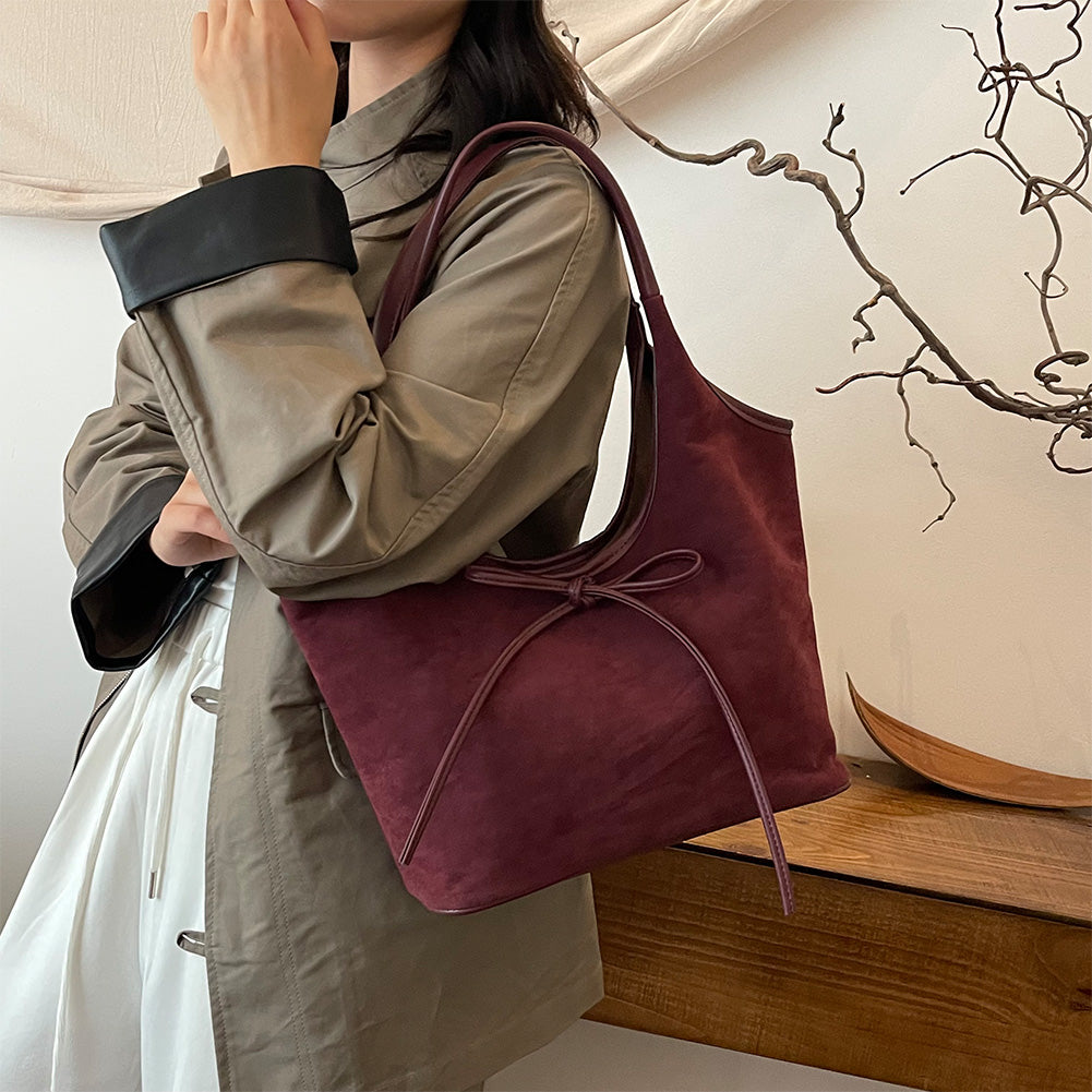 HÉLÈNE – SAC ÉLÉGANT AVEC NŒUD ET TEXTURES VEGAN