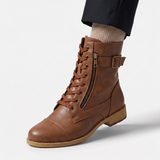 Agnès – Bottines à lacets en cuir
