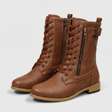 Agnès – Bottines à lacets en cuir
