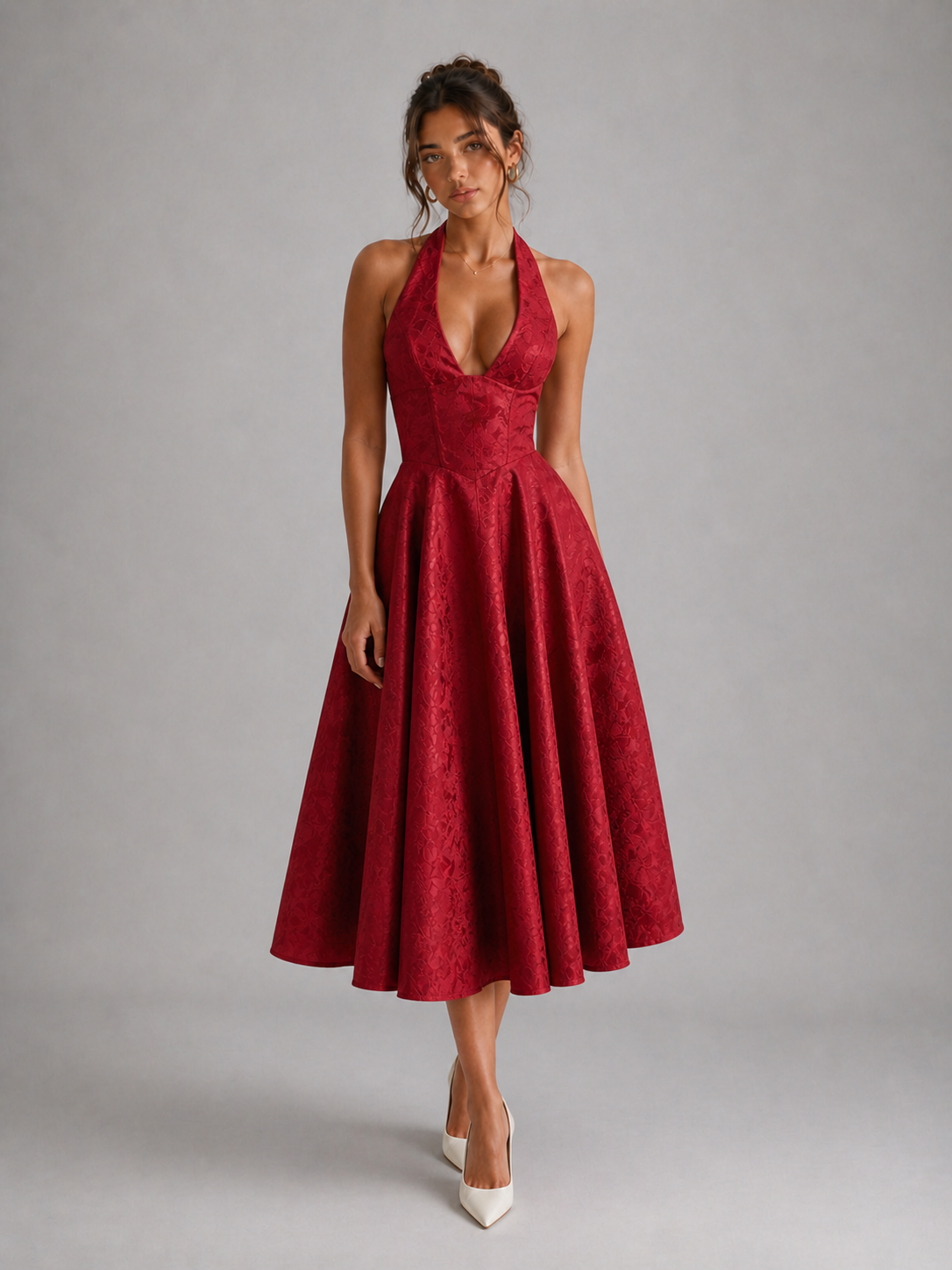 CATALINA - ROBE MIDI ROMANTIQUE AU CHARME DE RÊVE