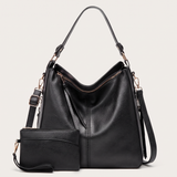 Héloïse – Sac hobo en cuir avec pochette