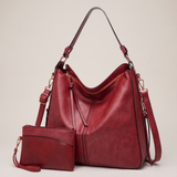 Héloïse – Sac hobo en cuir avec pochette