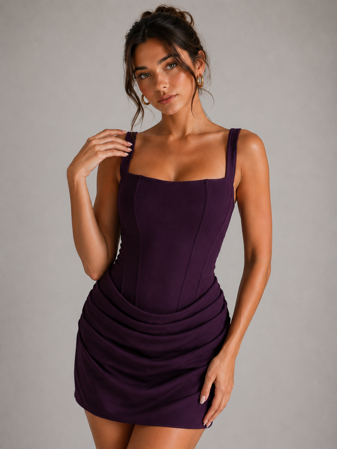 ARIA – ROBE MINI SCULPTANTE DRAPÉE