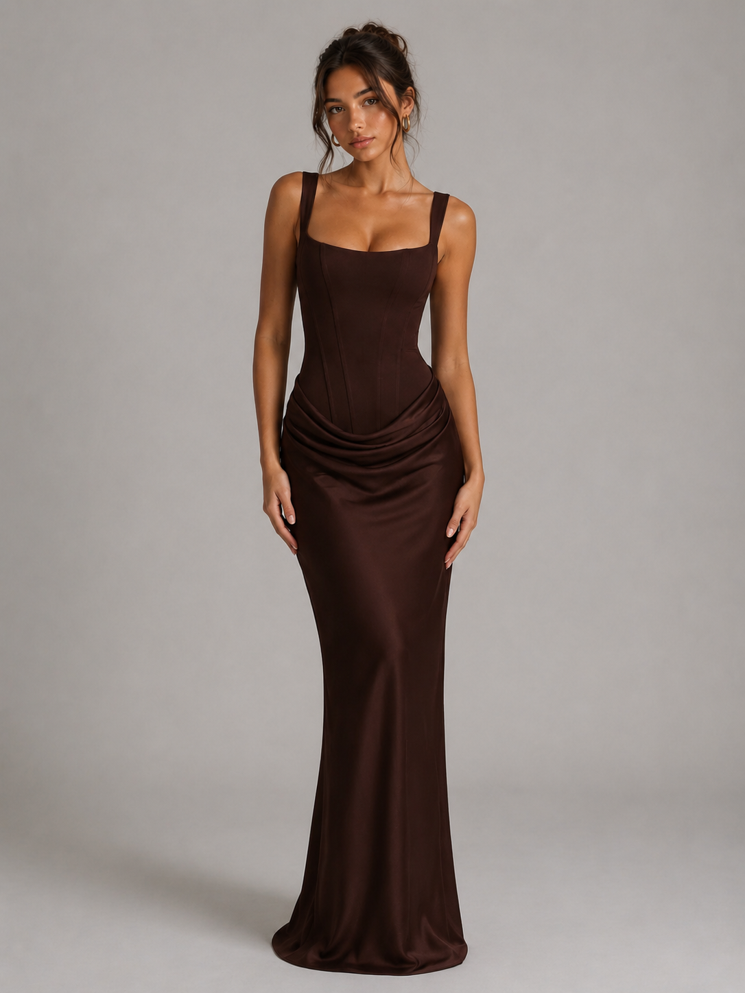 ARIA – ROBE MAXI SCULPTANTE EFFET CORSET