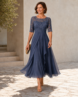 Célestine™ | Robe longue élégante à détails en dentelle