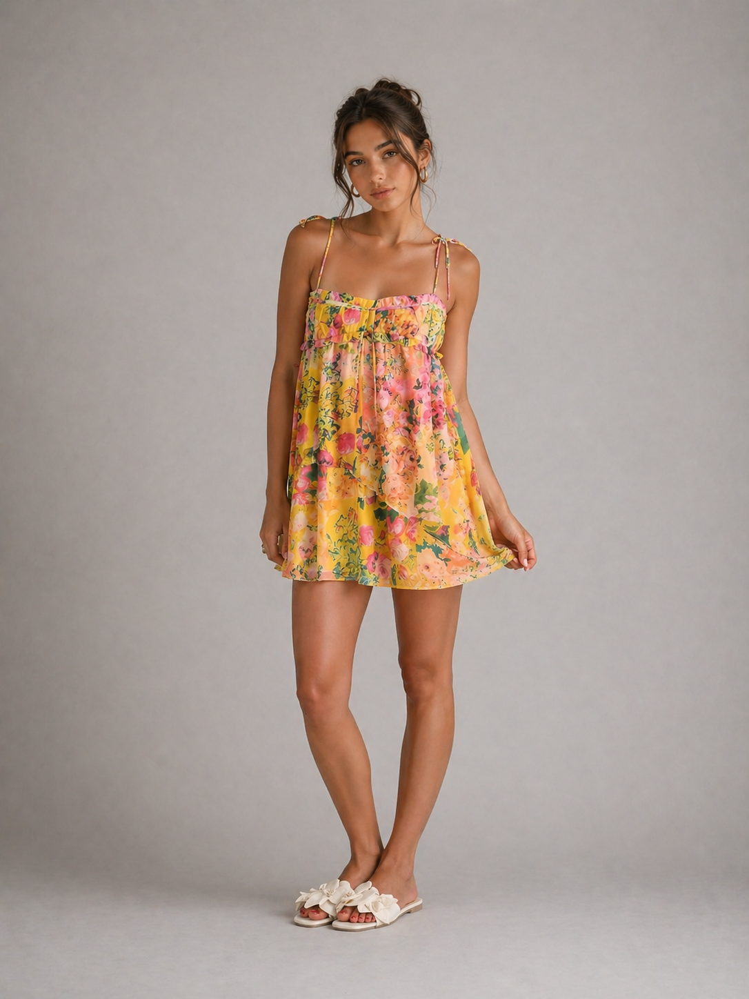 LUXEA – ROBE COURTE FLEURIE D’ÉTÉ