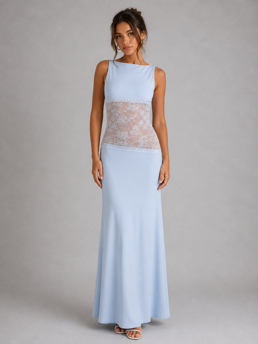 ESMÉRA – ROBE LONGUE NOIRE EN DENTELLE