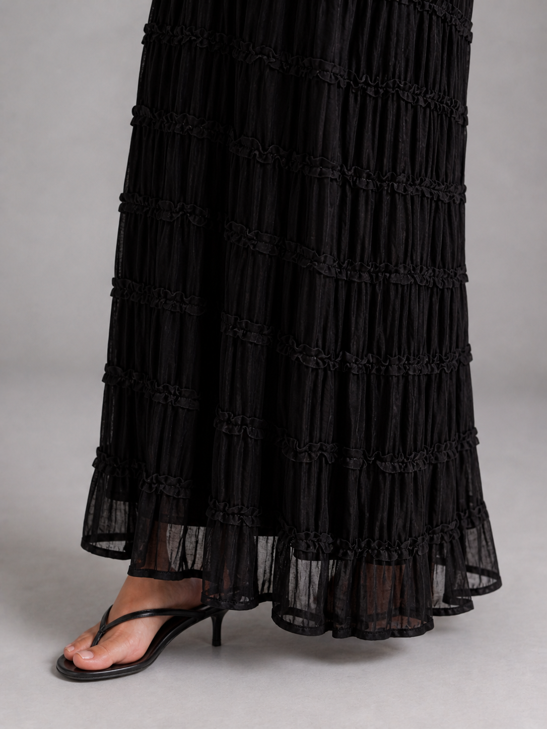 CÉLESTE – ROBE LONGUE TEXTURÉE DOS NU